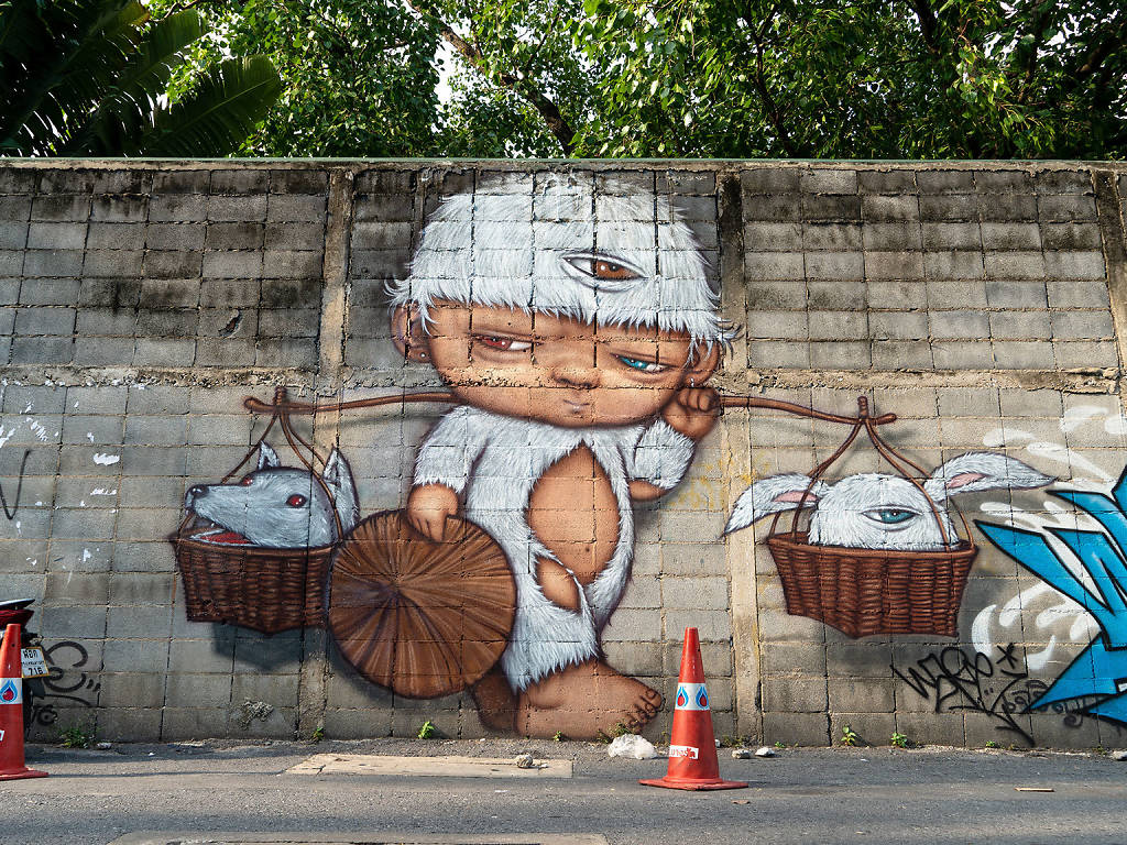 Alex Face Bangkok Street Art