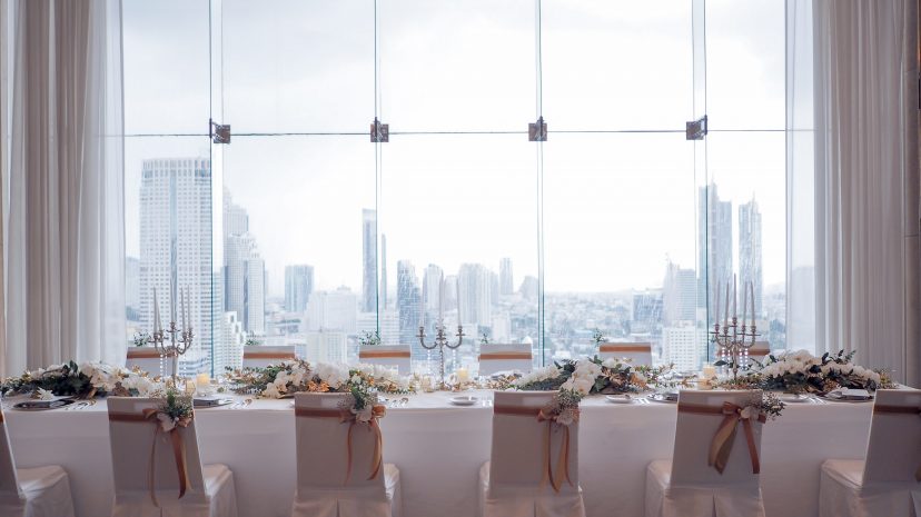 wedding banquet on top of Bangkok